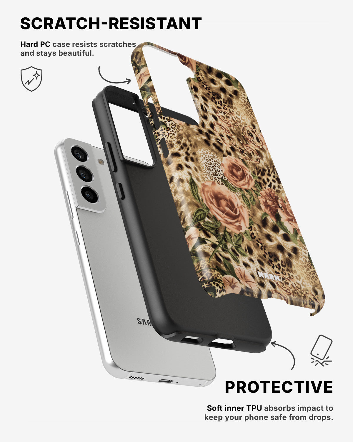 Samsung Galaxy S22 Tough Case – Leo Roses - View 2