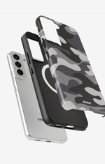 Samsung Galaxy S22 Tough Case – Grey Camo - View 2
