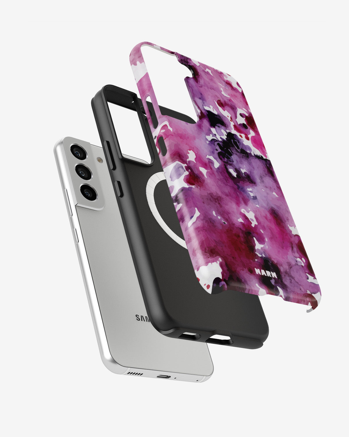 Samsung Galaxy S22 Tough Case – Floral Splash - View 2