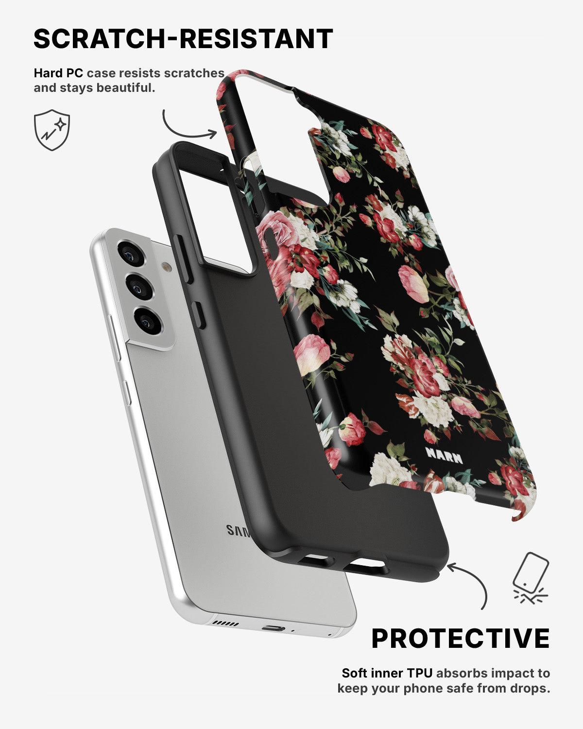 Samsung Galaxy S22 Tough Case – Bouquet - View 2