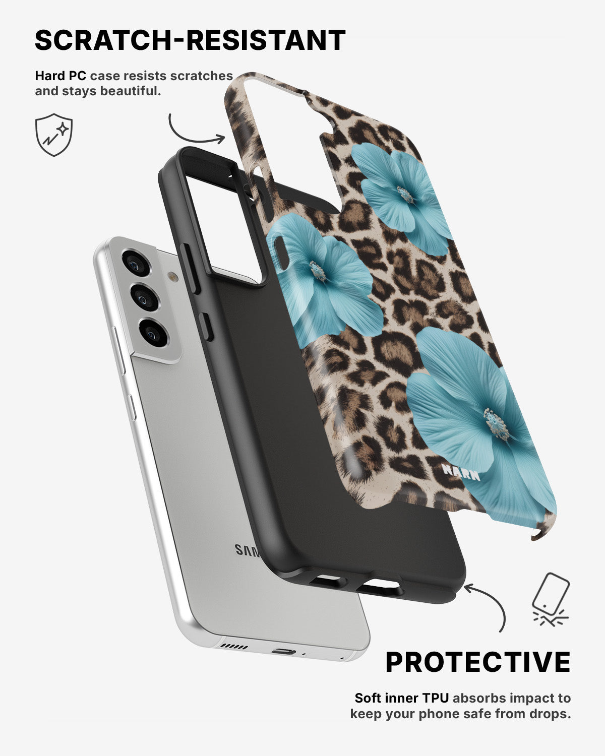 Samsung Galaxy S22 Tough Case – Blooming Jungle - View 2