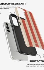 Samsung Galaxy S22 Tough Case – Sunset Stripes - View 2