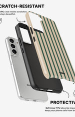 Samsung Galaxy S22 Tough Case – Evergreen Stripe - View 2