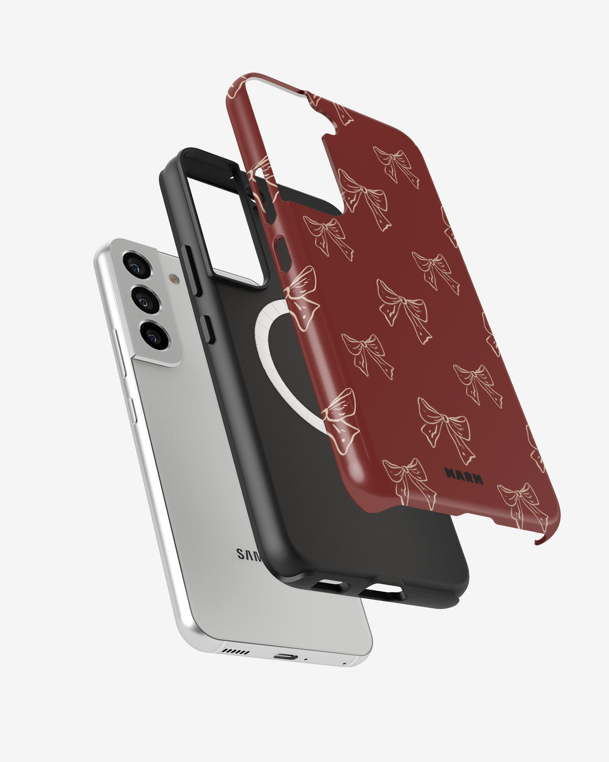 Samsung Galaxy S22 Tough Case – Cherry Bows - View 2