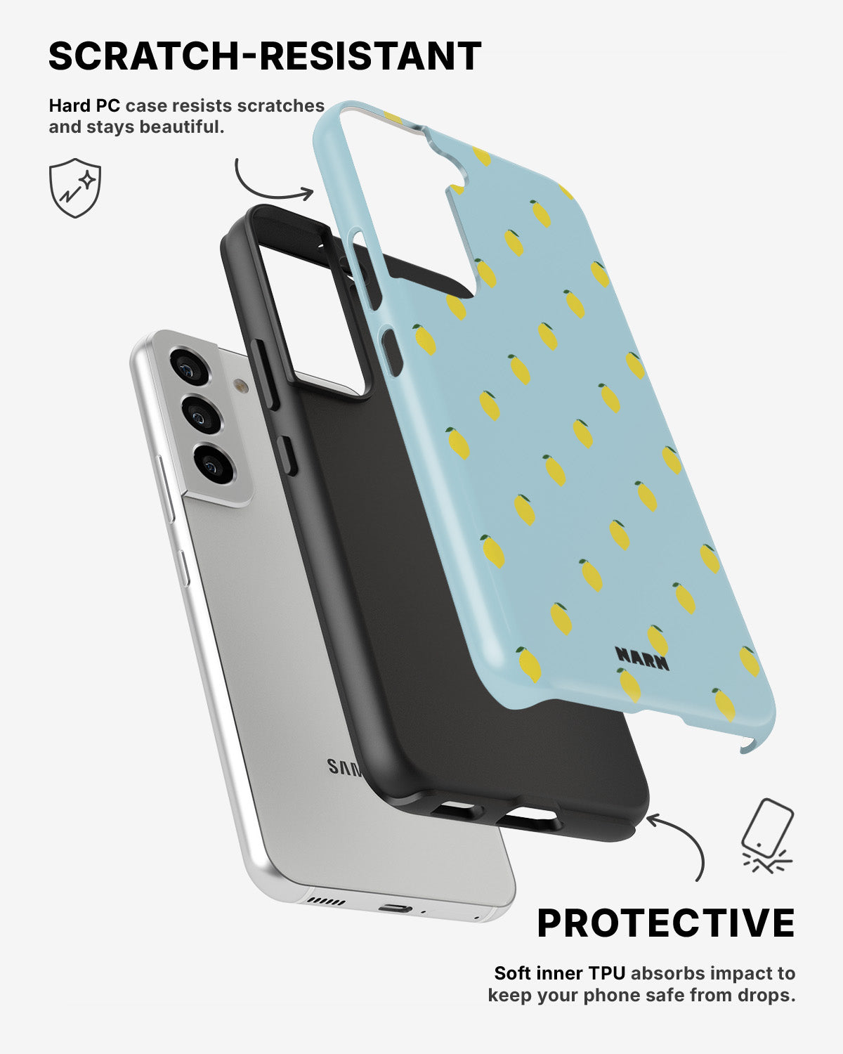 Samsung Galaxy S22 Tough Case – Limonata - View 2