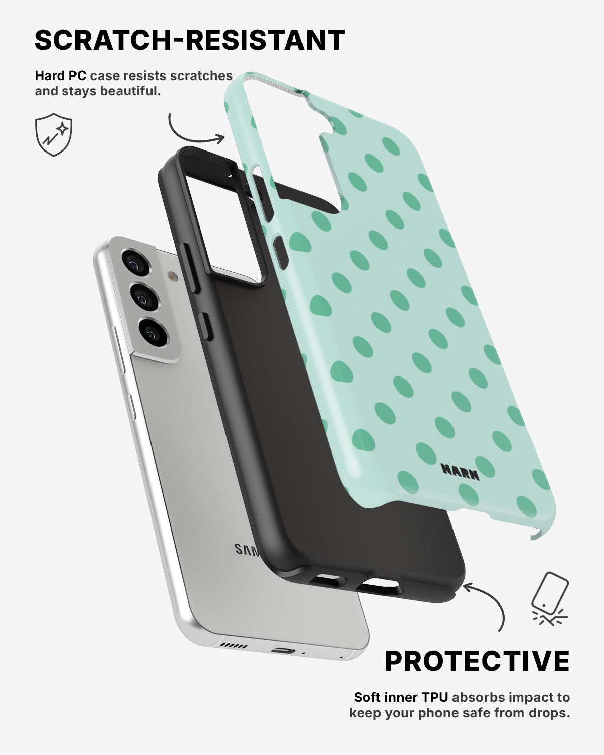 Samsung Galaxy S22 Tough Case – Sea Pearls - View 2