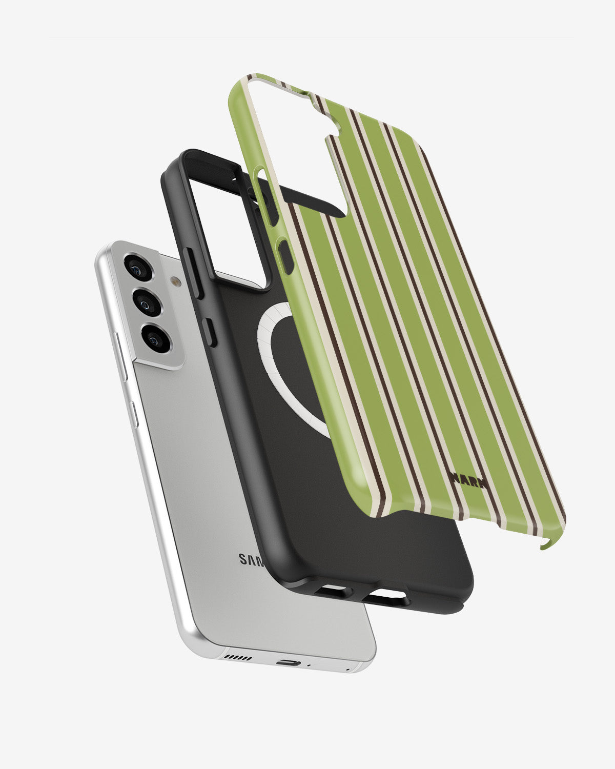 Samsung Galaxy S22 Tough Case – Matcha Lines - View 2
