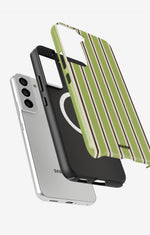 Samsung Galaxy S22 Tough Case – Matcha Lines - View 2