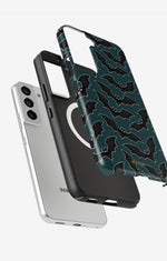 Samsung Galaxy S22 Tough Case – Midnight Bats - View 2