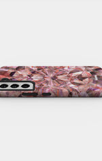 Samsung Galaxy S22 Tough Case – Pink Crystals - View 3
