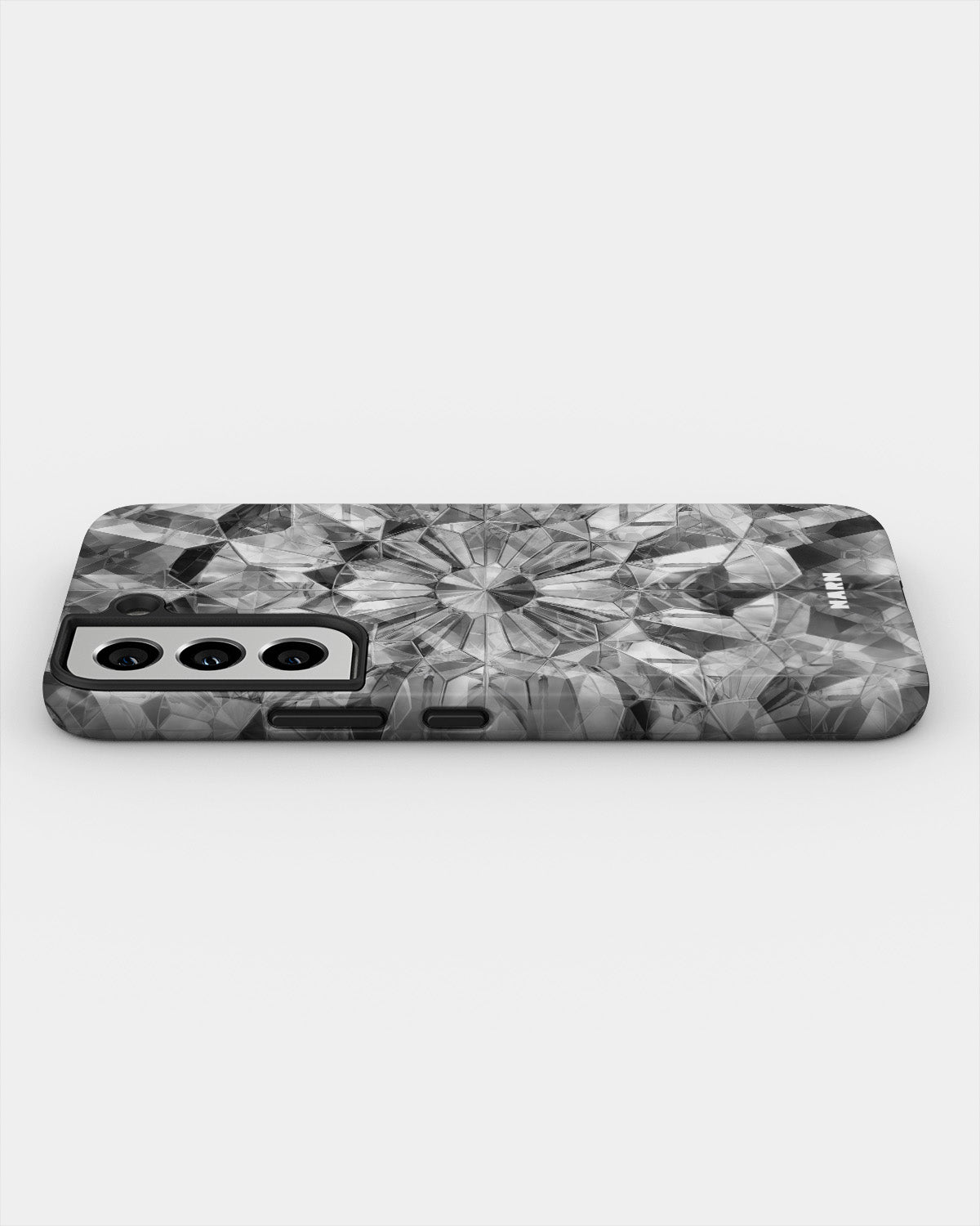Samsung Galaxy S22 Tough Case – Grey Crystals - View 3