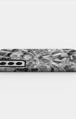 Samsung Galaxy S22 Tough Case – Grey Crystals - View 3