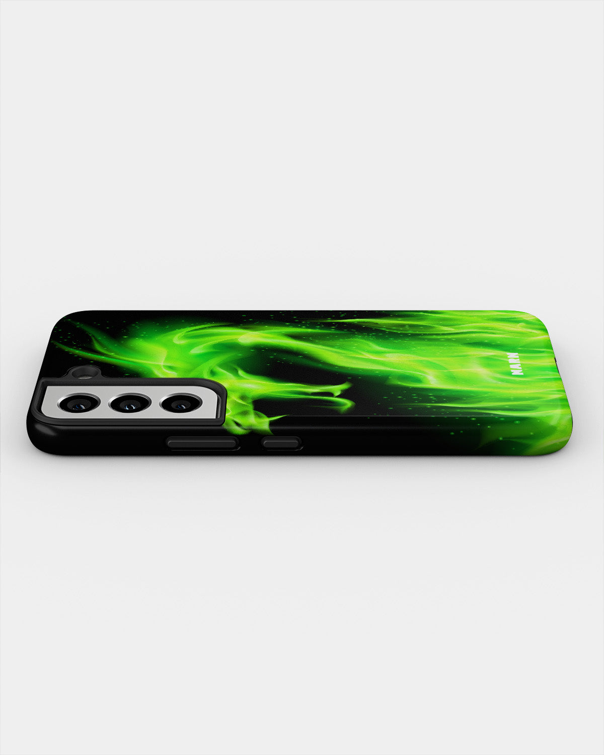 Samsung Galaxy S22 Tough Case – Green Flames Dragon - View 3