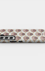 Samsung Galaxy S22 Tough Case – Pink Marble Waves - View 3