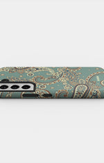 Samsung Galaxy S22 Tough Case – Paisley Green - View 3