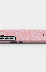 Samsung Galaxy S22 Tough Case – Pink Daisy - View 3