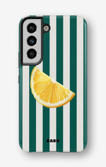 Samsung Galaxy S21 Tough Case – Lemon Stripes - View 1