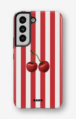 Samsung Galaxy S21 Tough Case – Cherry Stripes - View 1