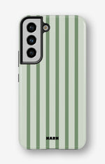 Samsung Galaxy S21 Tough Case – Sage Stripes - View 1