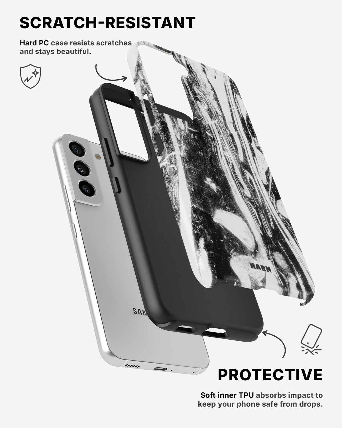 Samsung Galaxy S21 Tough Case – Liquid Obsidian - View 2