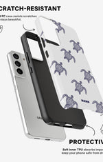 Samsung Galaxy S21 Tough Case – Blue Turtles - View 2