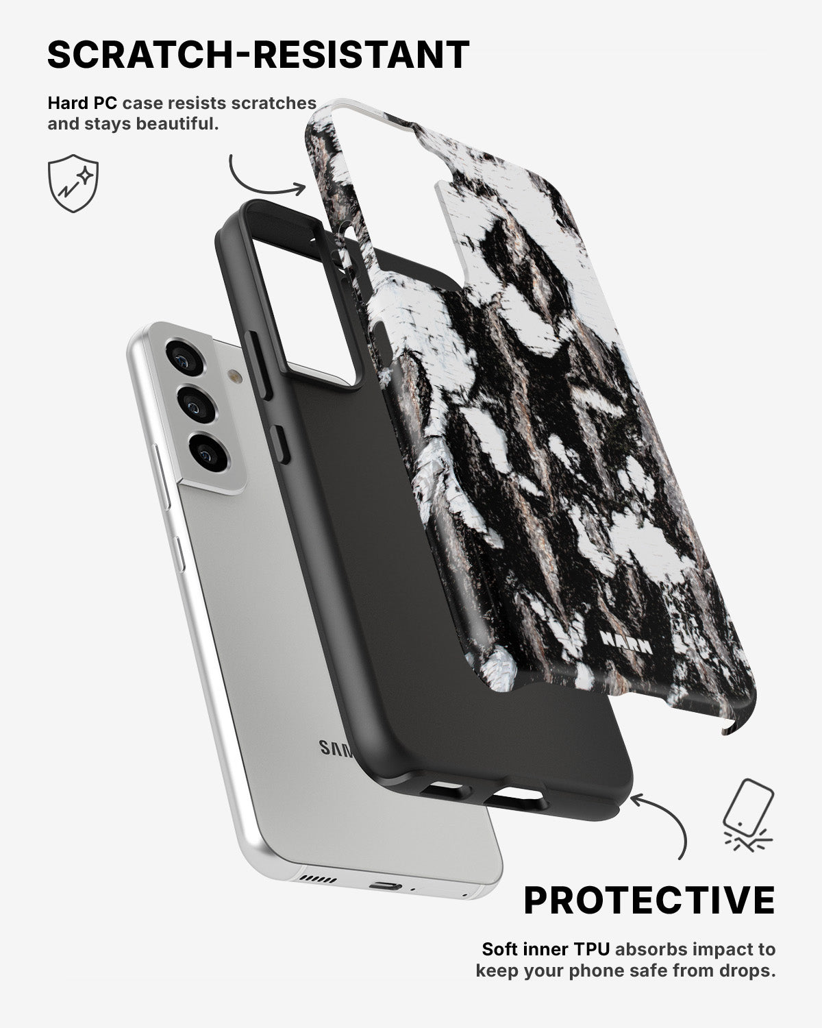 Samsung Galaxy S21 Tough Case – Birch - View 2