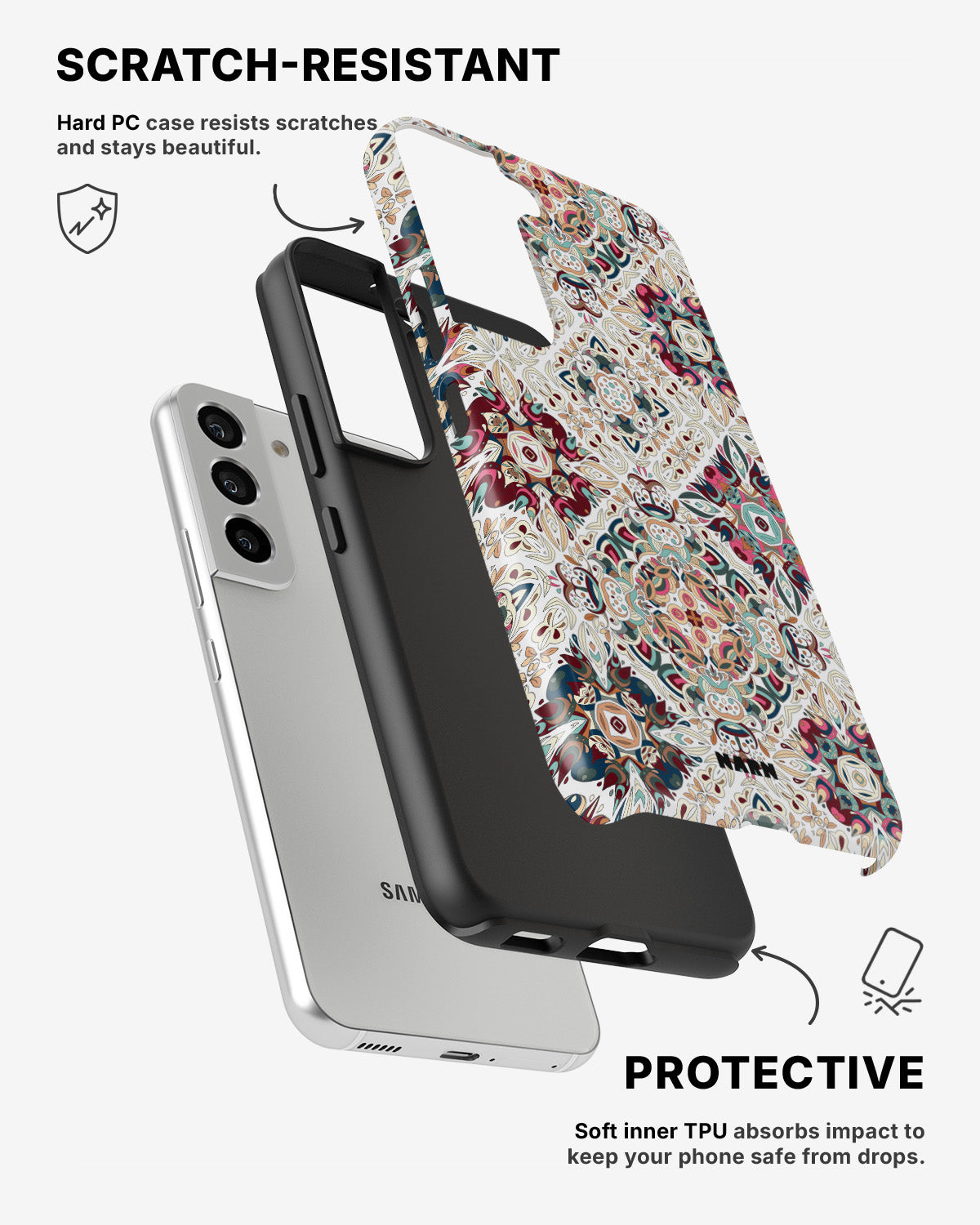 Samsung Galaxy S21 Tough Case – Luxury Tile - View 2