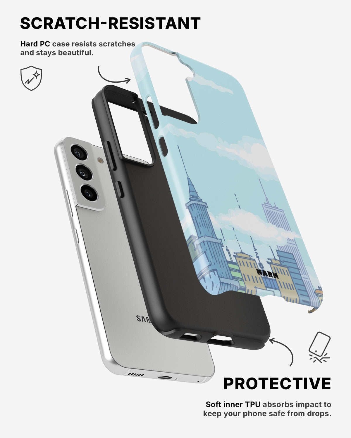 Samsung Galaxy S21 Tough Case – Skyline - View 2