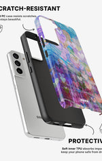 Samsung Galaxy S21 Tough Case – Purple Hearts - View 2