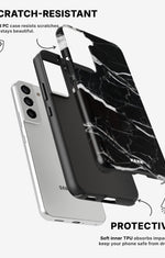 Samsung Galaxy S21 Tough Case – Black Marble - View 2