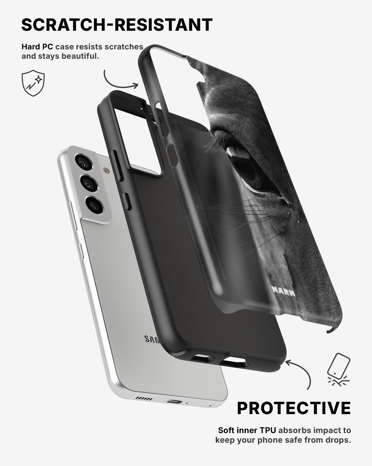 Samsung Galaxy S21 Tough Case – Horse Soul - View 2