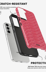 Samsung Galaxy S21 Tough Case – Pink Snake - View 2