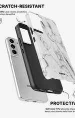 Samsung Galaxy S21 Tough Case – Milky Marble - View 2