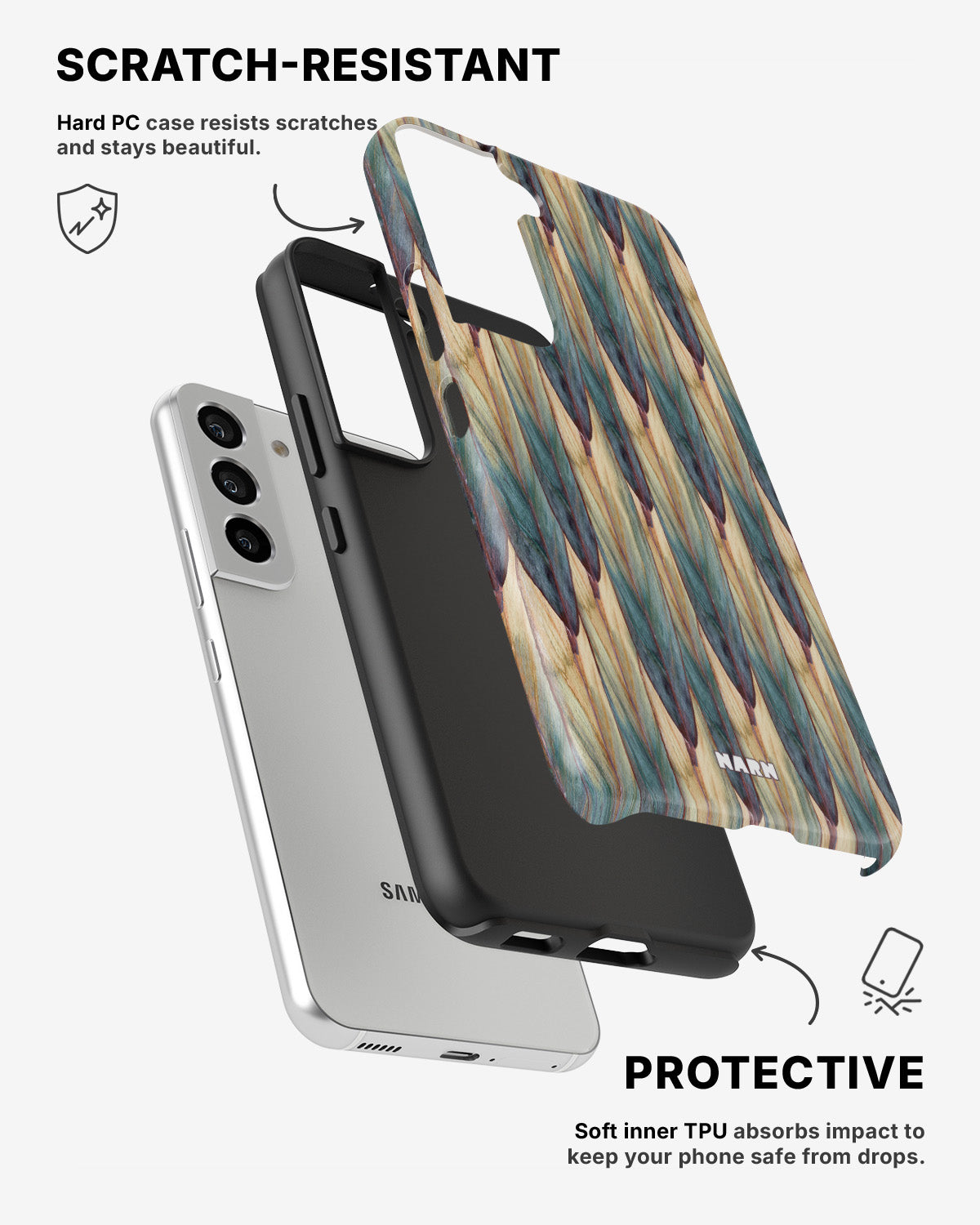 Samsung Galaxy S21 Tough Case – Happy Place - View 2