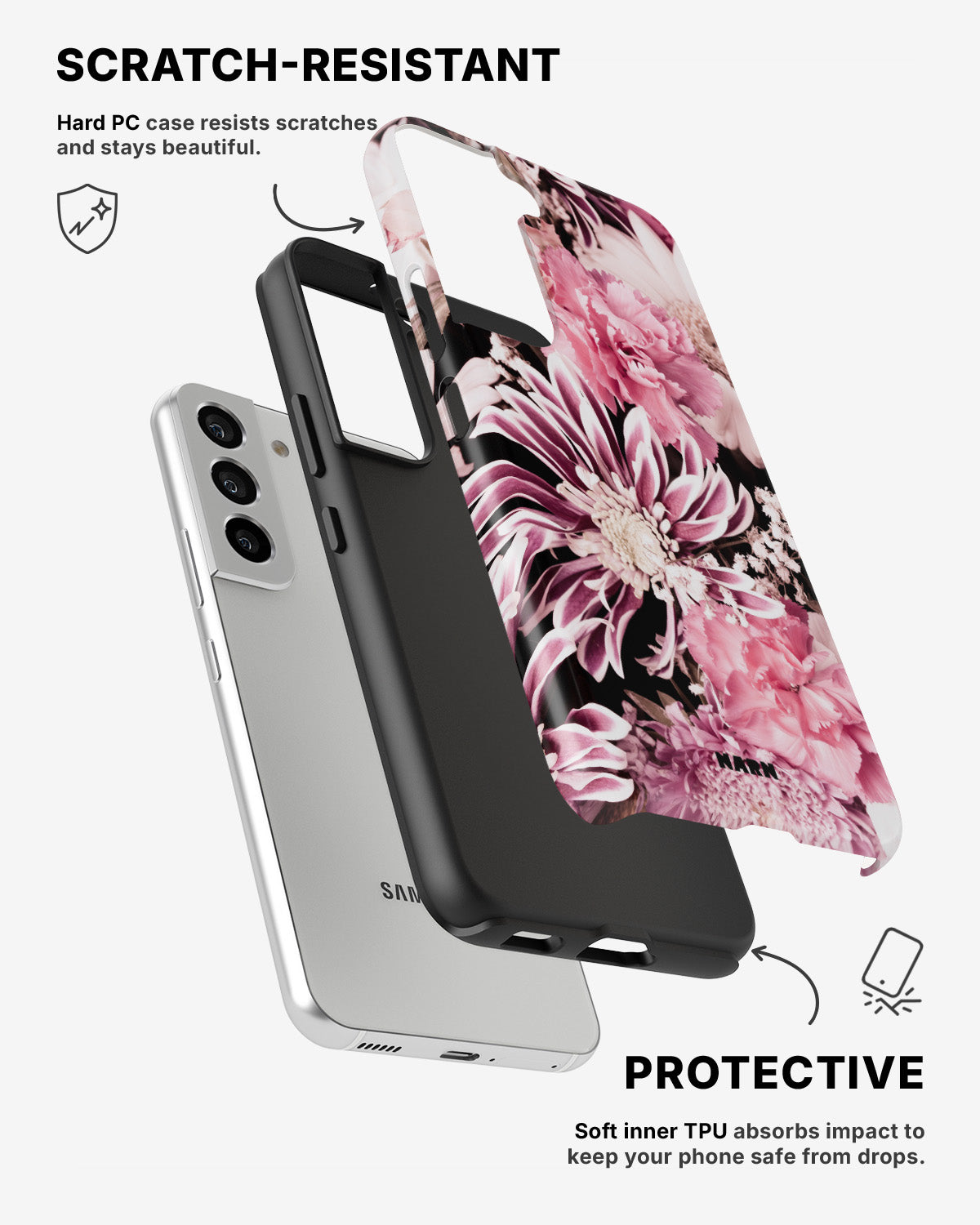 Samsung Galaxy S21 Tough Case – Soft Blossom - View 2