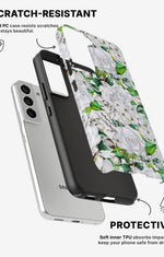 Samsung Galaxy S21 Tough Case – White Bloom - View 2