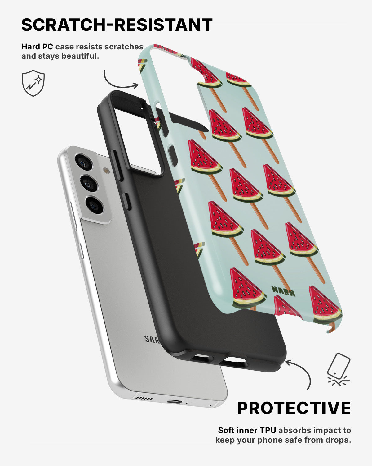 Samsung Galaxy S21 Tough Case – Watermelon Bliss - View 2