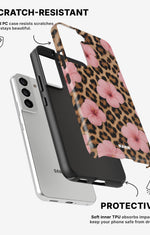 Samsung Galaxy S21 Tough Case – Leopard Flower - View 2