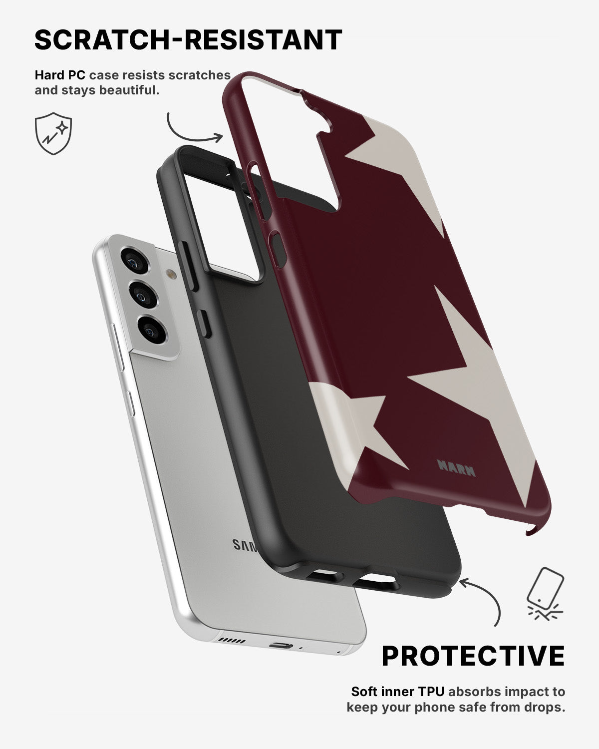 Samsung Galaxy S21 Tough Case – Rouge Star - View 2