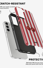 Samsung Galaxy S21 Tough Case – Cherry Stripes - View 2