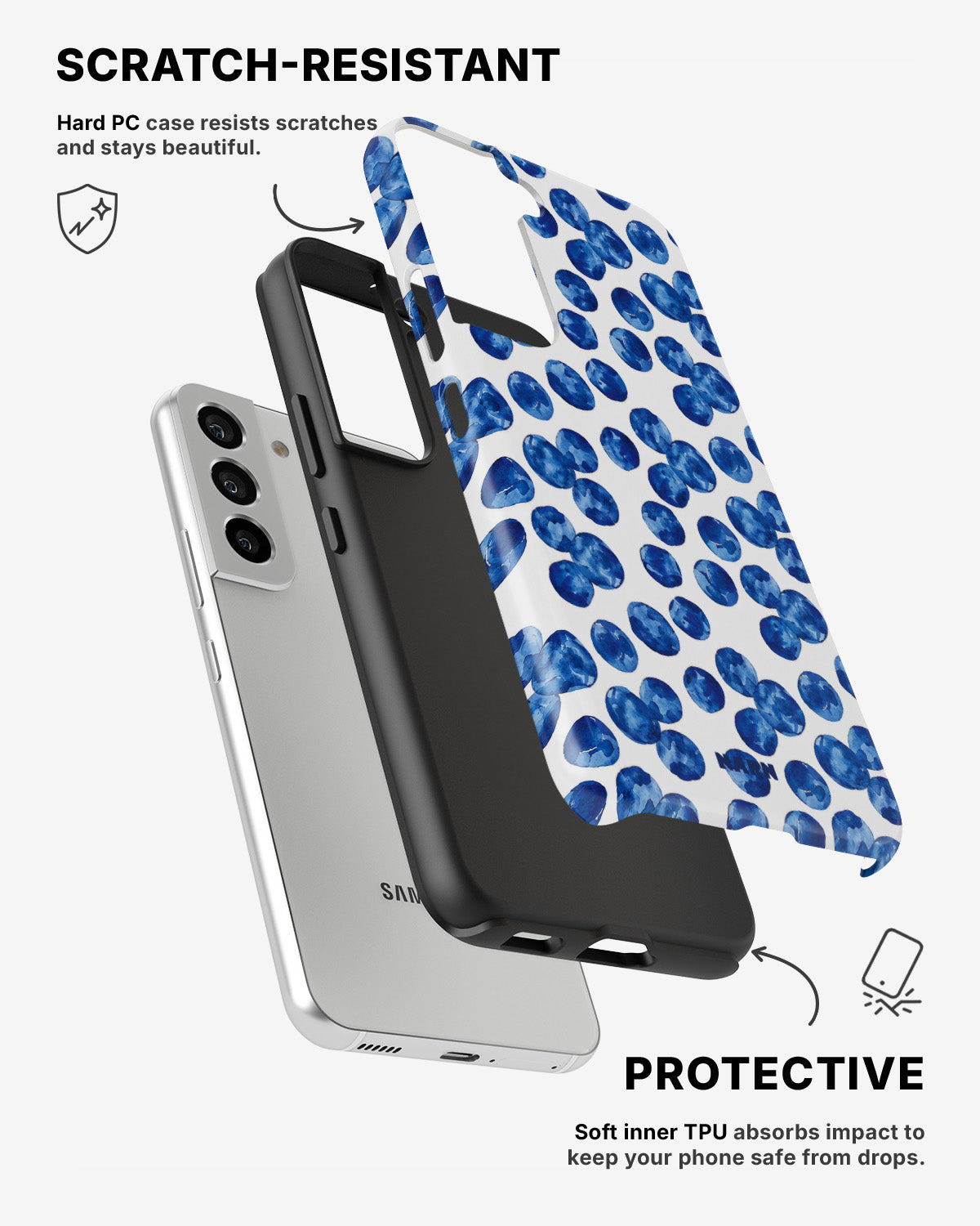 Samsung Galaxy S21 Tough Case – Blue Pick - View 2