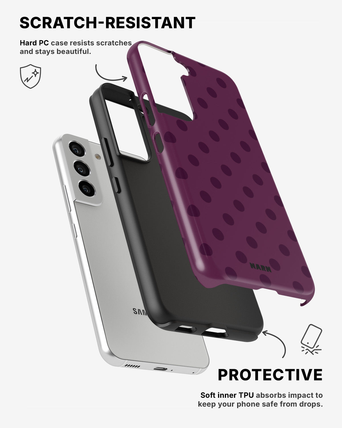 Samsung Galaxy S21 Tough Case – Plum - View 2