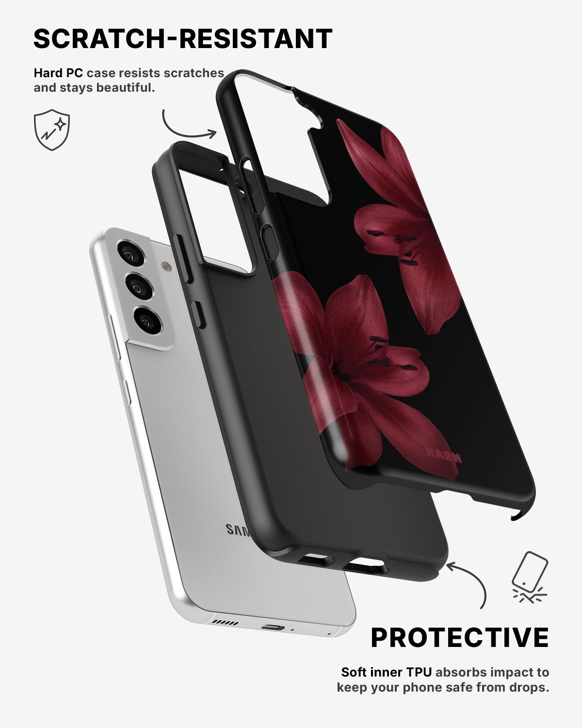 Samsung Galaxy S21 Tough Case – Ruby Lily - View 2