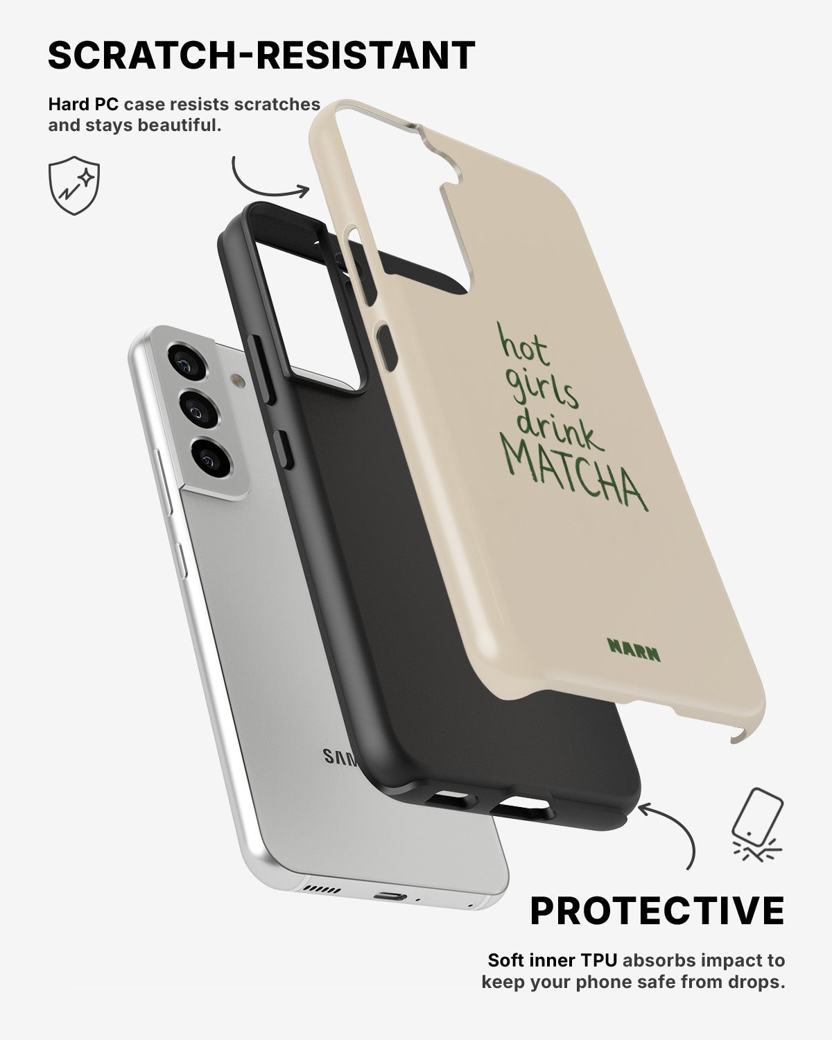 Samsung Galaxy S21 Tough Case – Drink Matcha - View 2