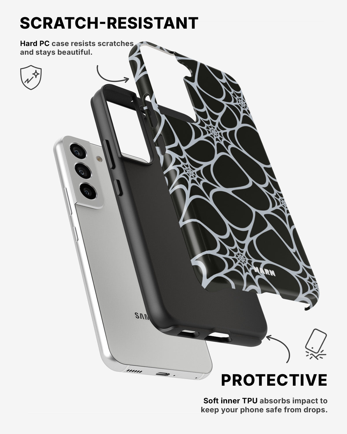 Samsung Galaxy S21 Tough Case – Spiderweb - View 2