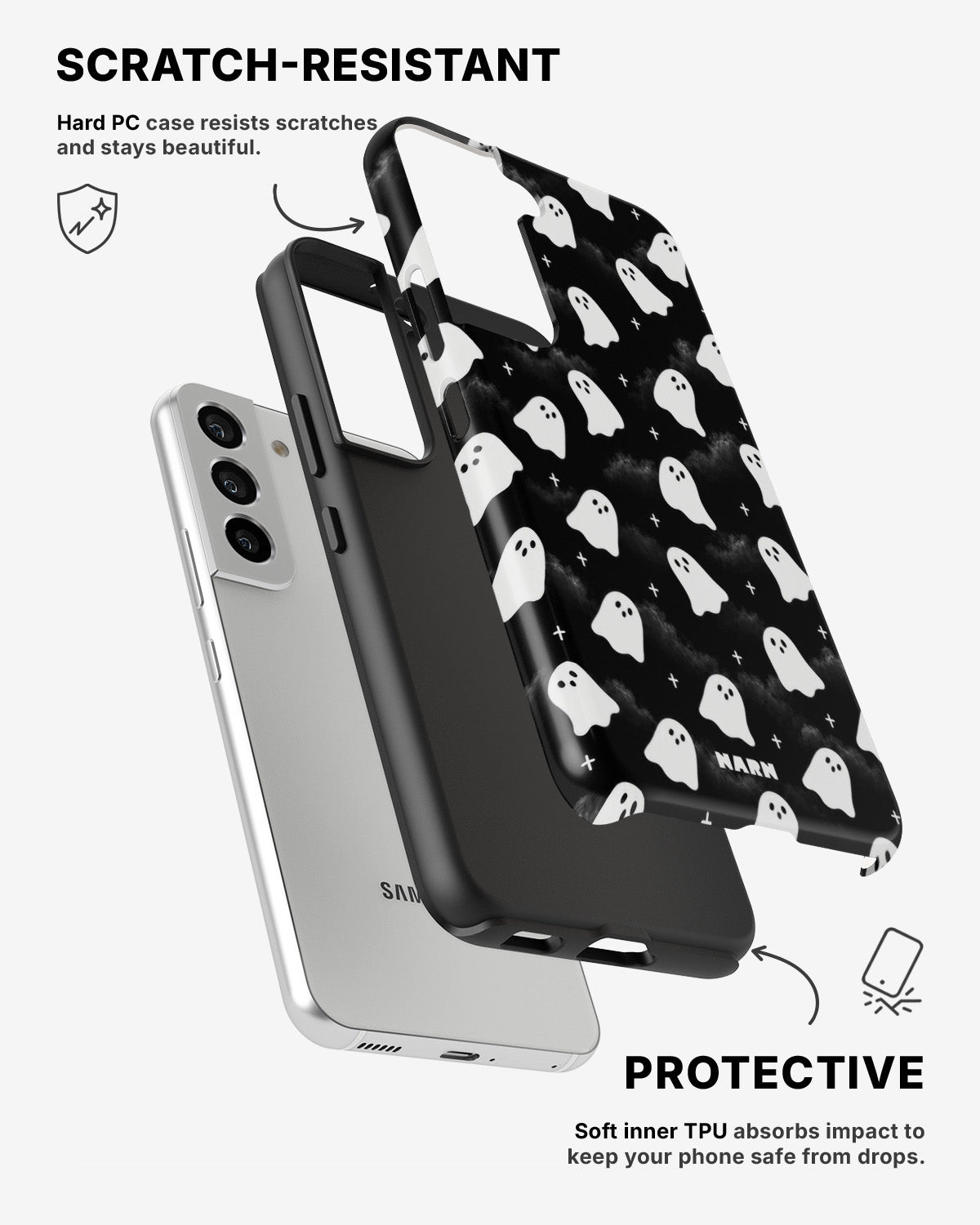 Samsung Galaxy S21 Tough Case – Ghosted - View 2
