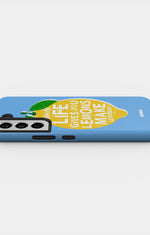 Samsung Galaxy S21 Tough Case – Lemon Quote - View 3