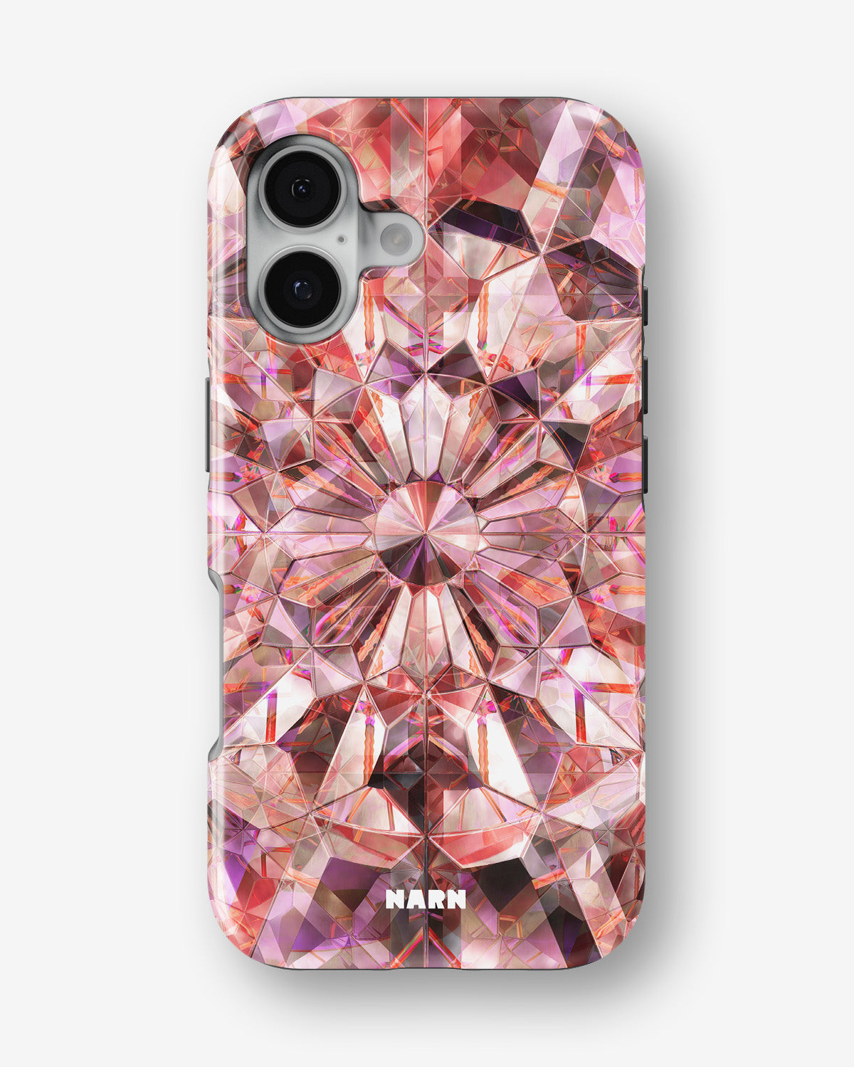 iPhone 16 Plus Tough Case – Pink Crystals - View 1