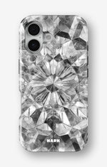 iPhone 16 Plus Tough Case – Grey Crystals - View 1