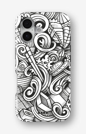 iPhone 16 Plus Tough Case – Japanese Pattern - View 1
